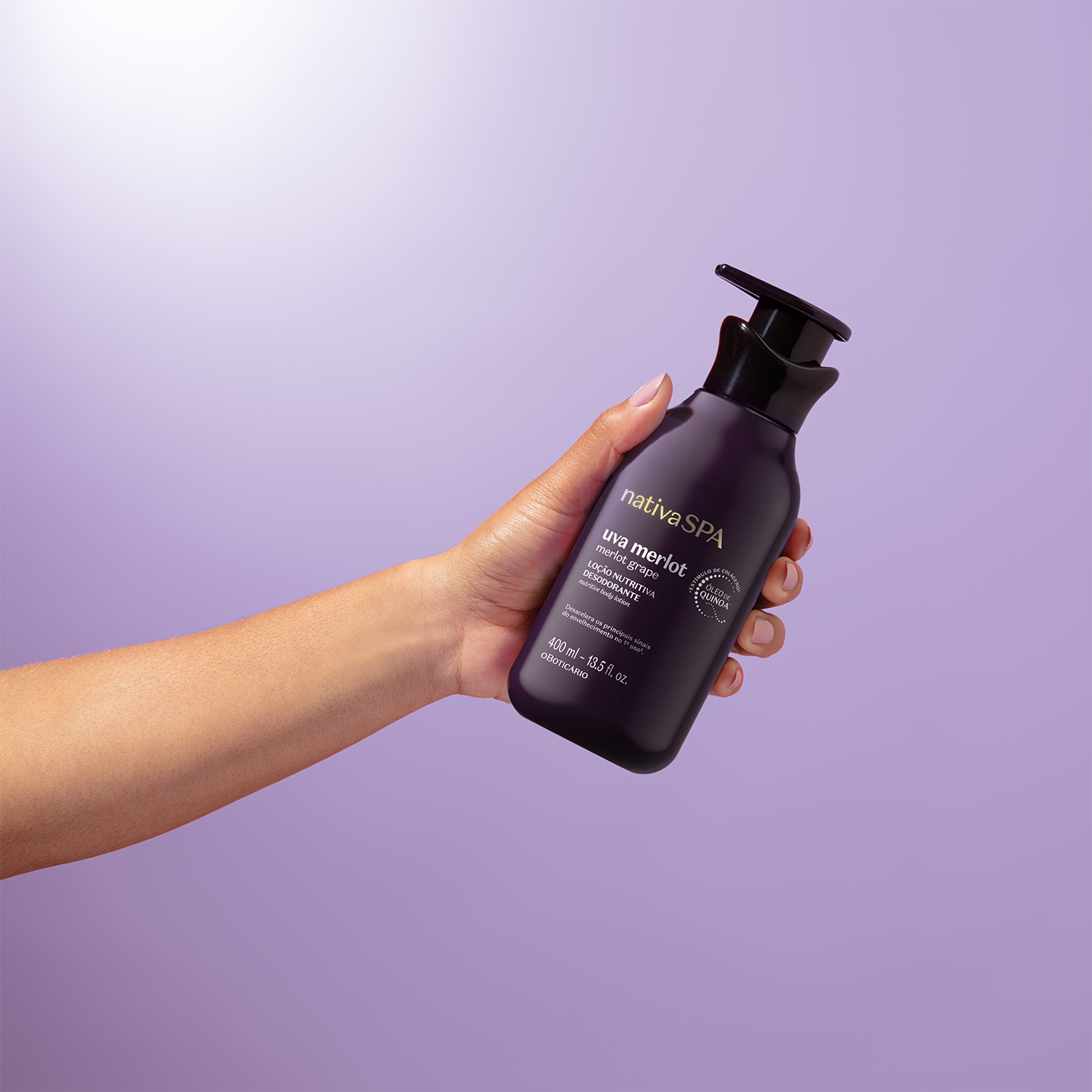 Loção Nutritiva Desodorante Nativa Spa Uva Merlot 400ml