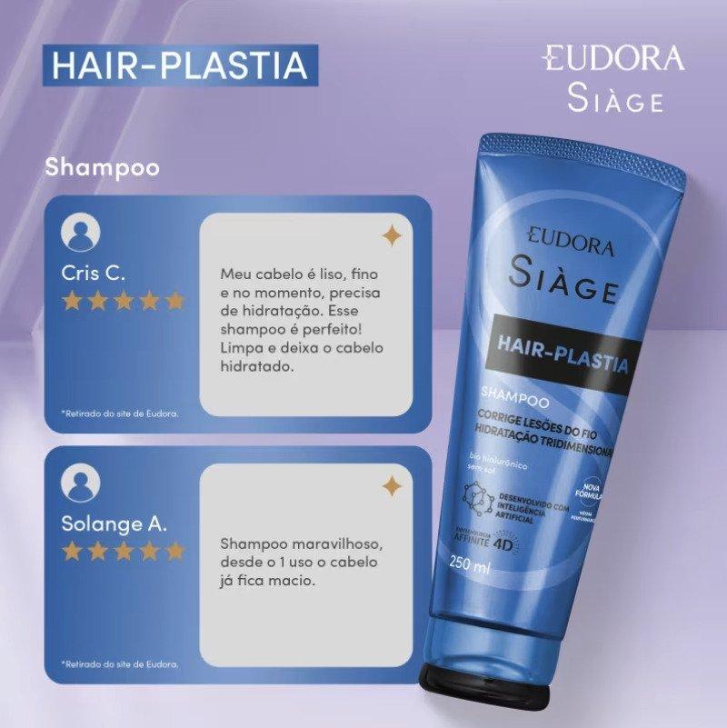 Siàge Shampoo Hair-Plastia 250ml Eudora