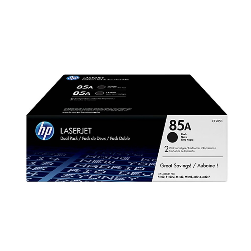 Toner HP 85 Preto Original 2 Unidades - CE-285AE