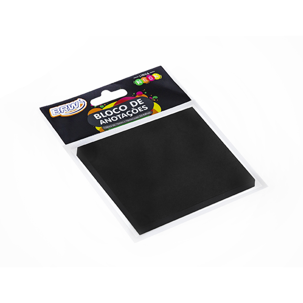 Bloco Anotação BRW Smart Notes 76x76mm Auto Adesivo