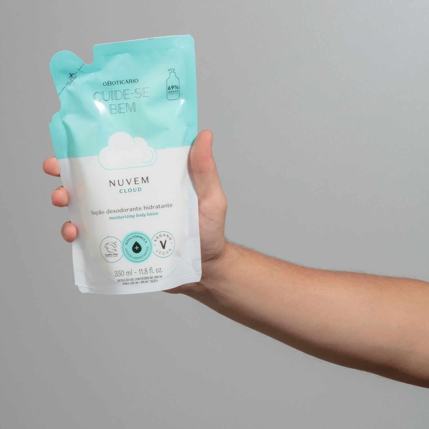Refil Loção Desodorante Hidratante Cuide-se Bem Nuvem 350ml