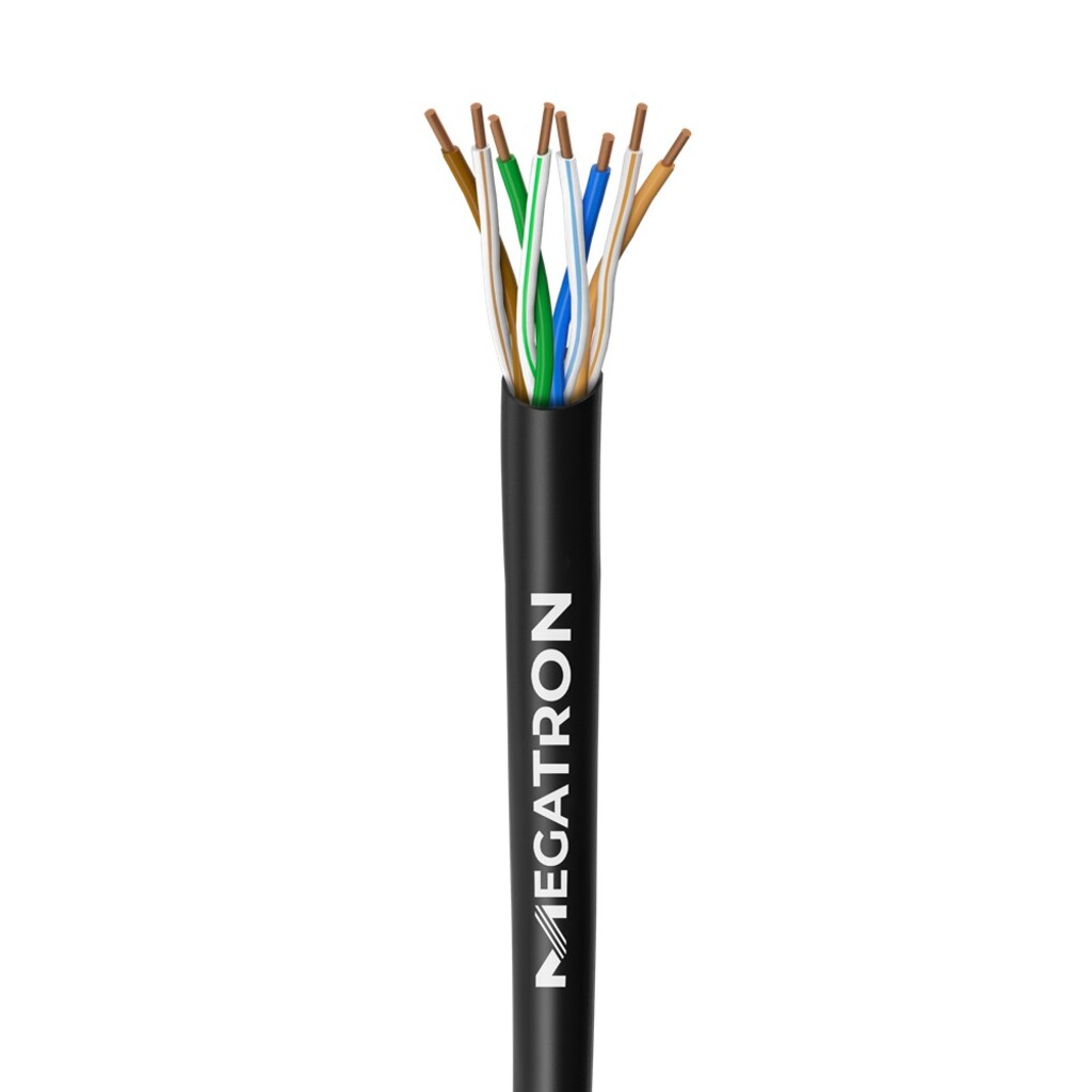 Cabo de Rede 24AWG Megatron Cat.5E 4 Pares Preto 2315 Vendido por Metro 100% Cobre Homologado ANATEL