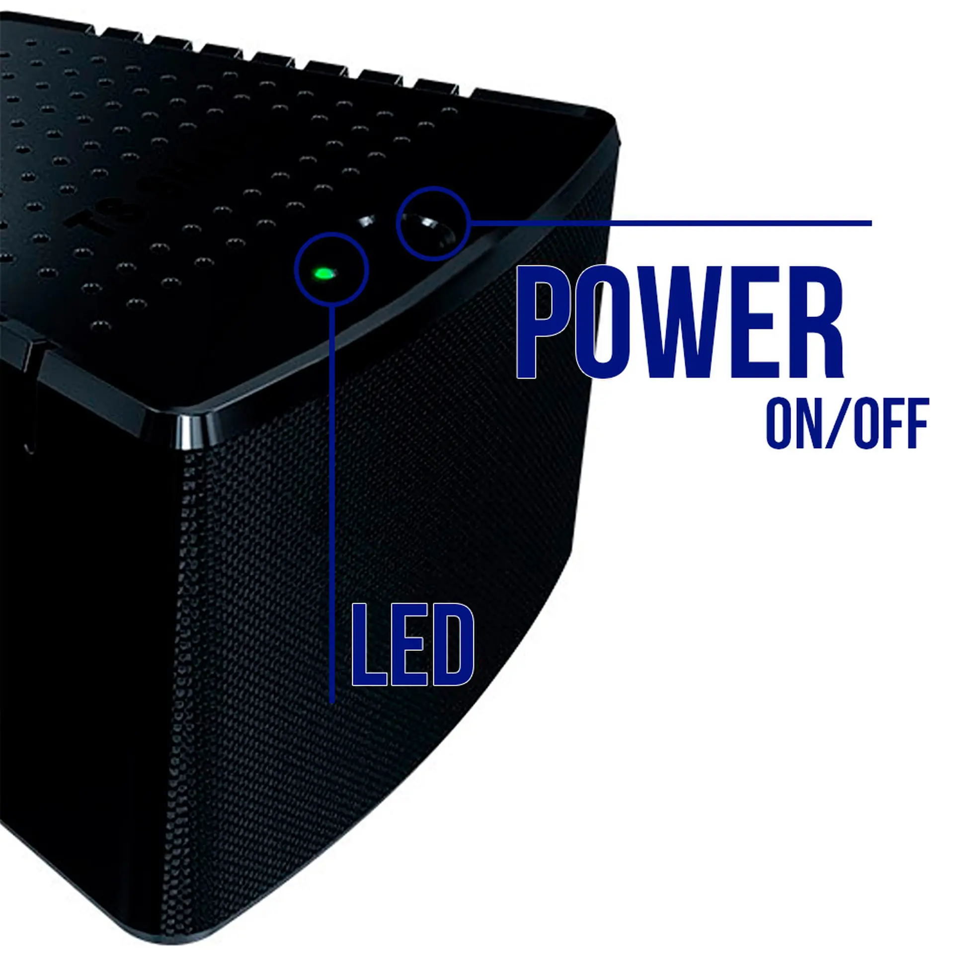 Estabilizador TS Shara Powerest 1500VA 6 Tomadas Filtro de Linha 9008 - Preto - 110 Volts