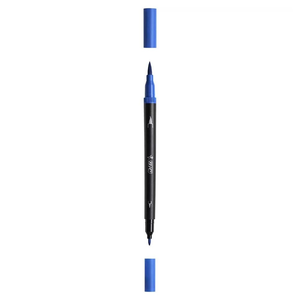 Caneta Marcador Artístico Dual Tip Intensity Azul Vendido Unitário - Bic - 971022