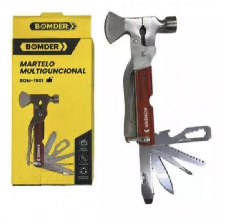 Martelo Multifuncional 16 em 1 Aço Inoxidável Bomvink BOM1501