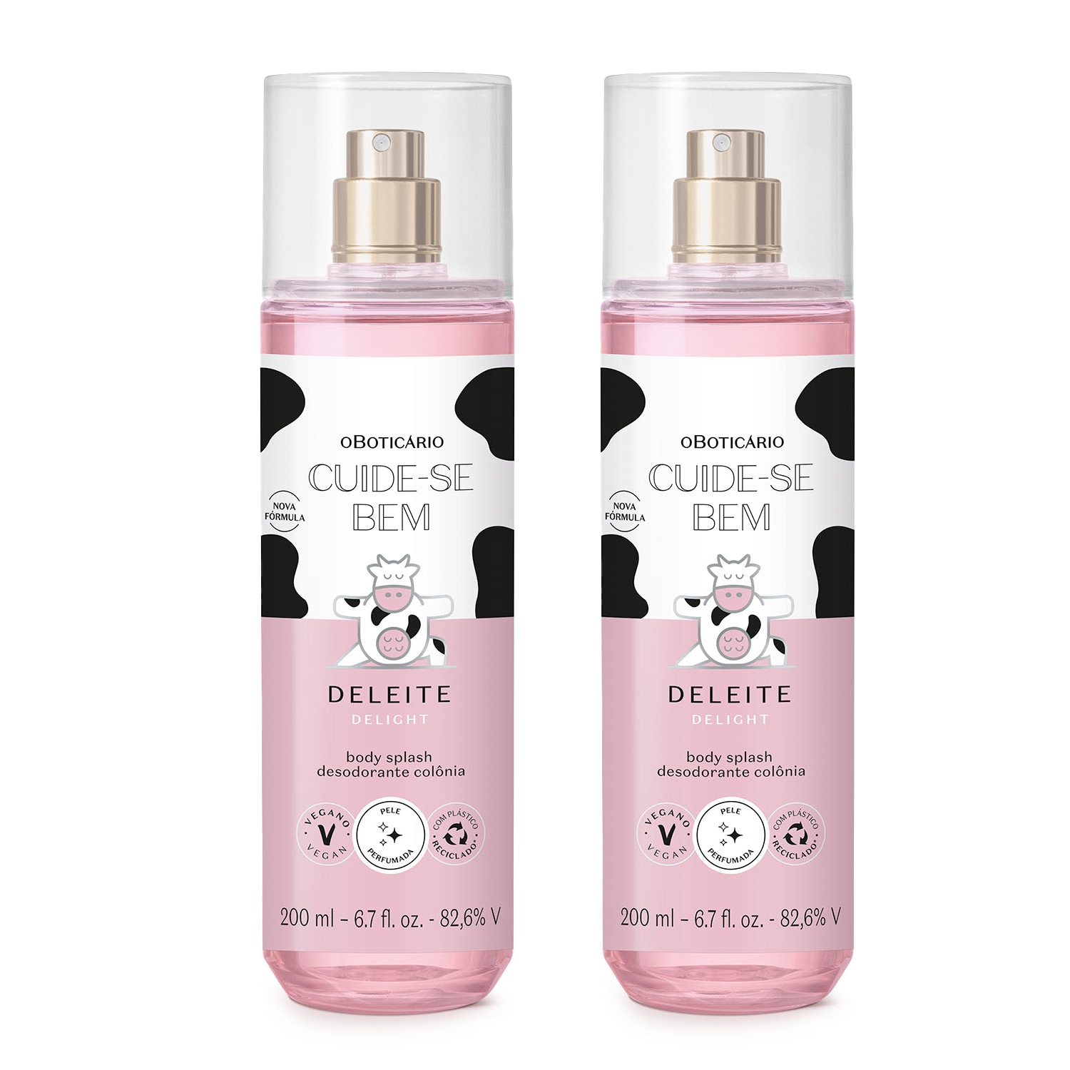 Combo Body Splash Cuide-se Bem Deleite 200ml (2 itens)