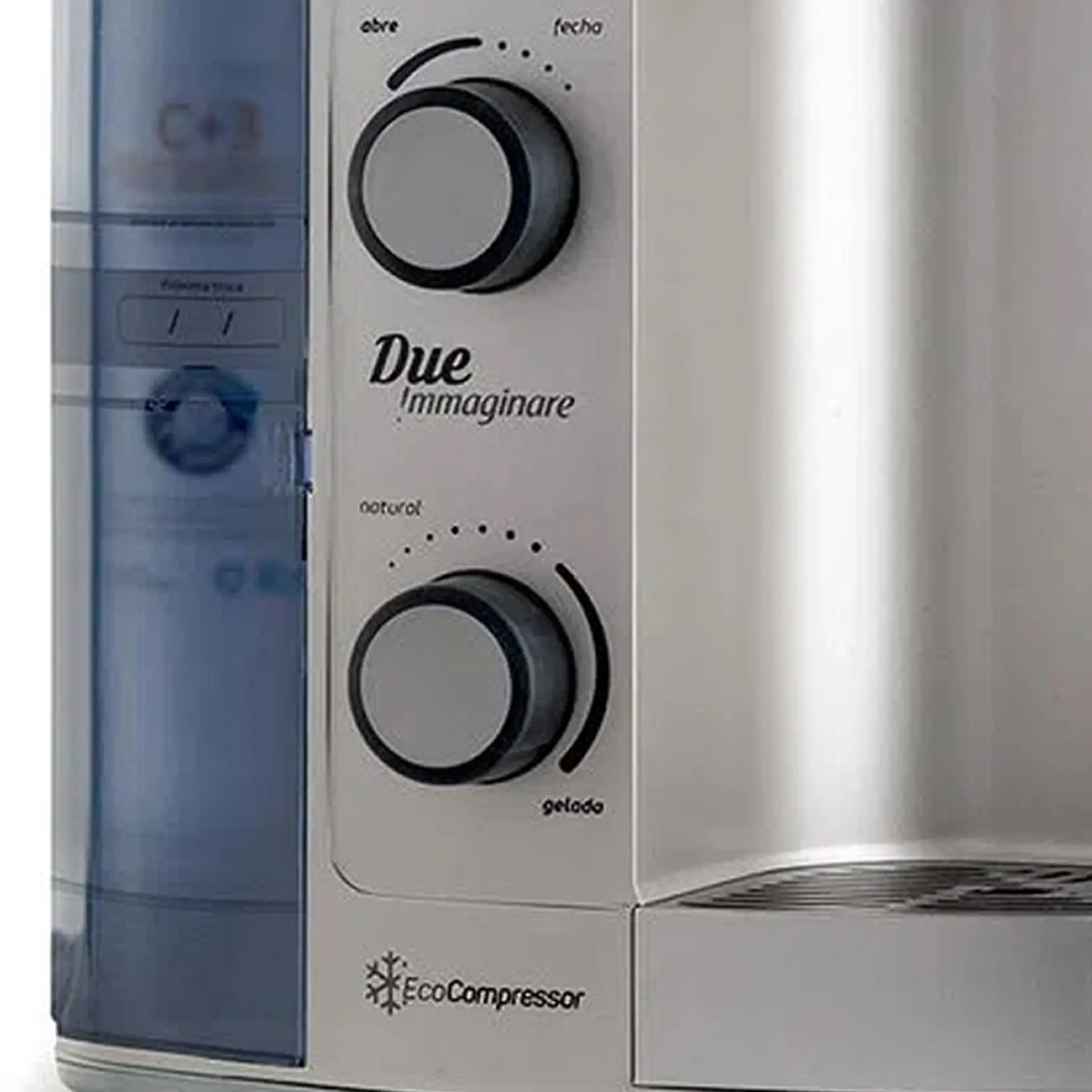 Purificador de Água IBBL 1,4L com Compressor Ecológico Due Immaginare - Prata - 110 Volts