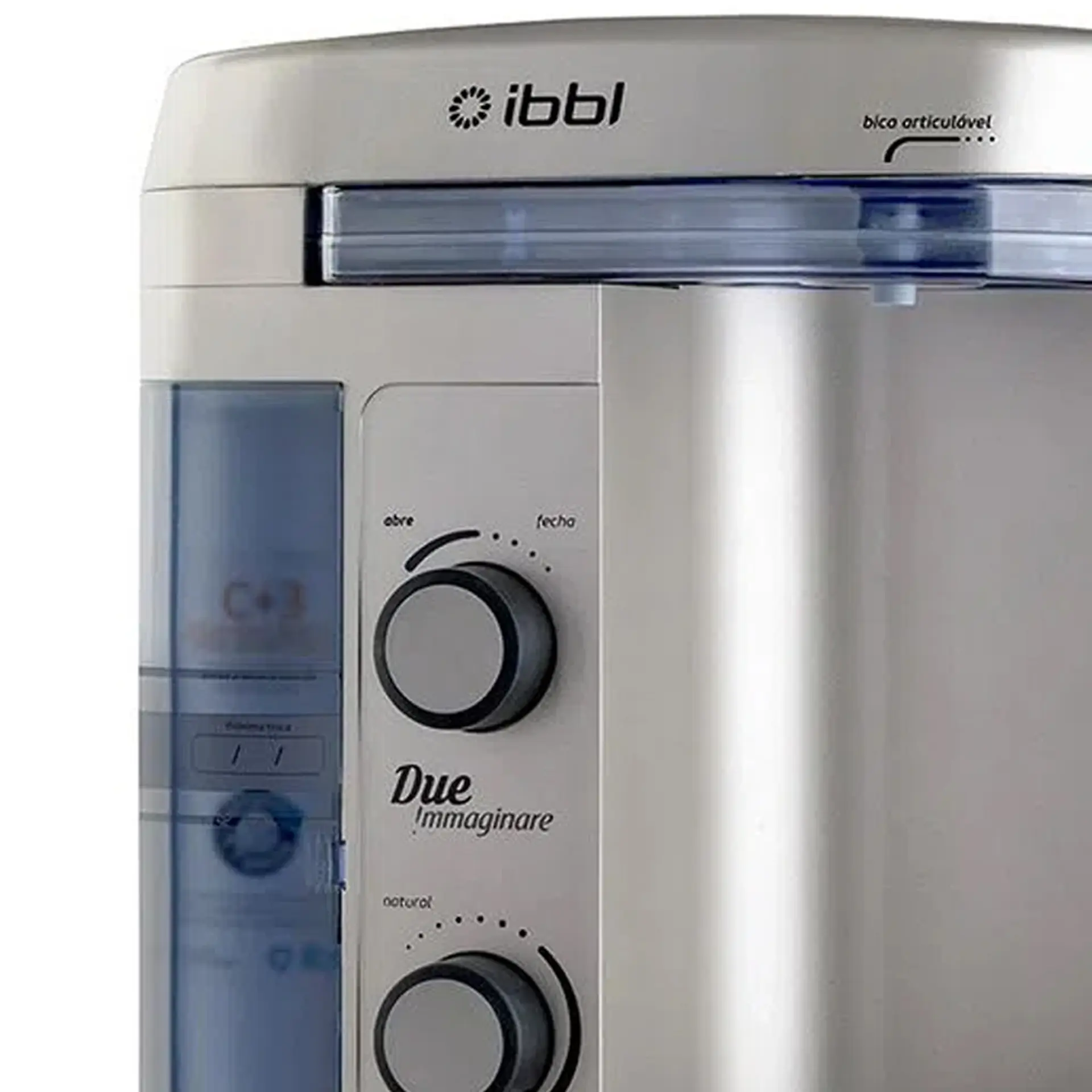 Purificador de Água IBBL 1,4L com Compressor Ecológico Due Immaginare - Prata - 110 Volts