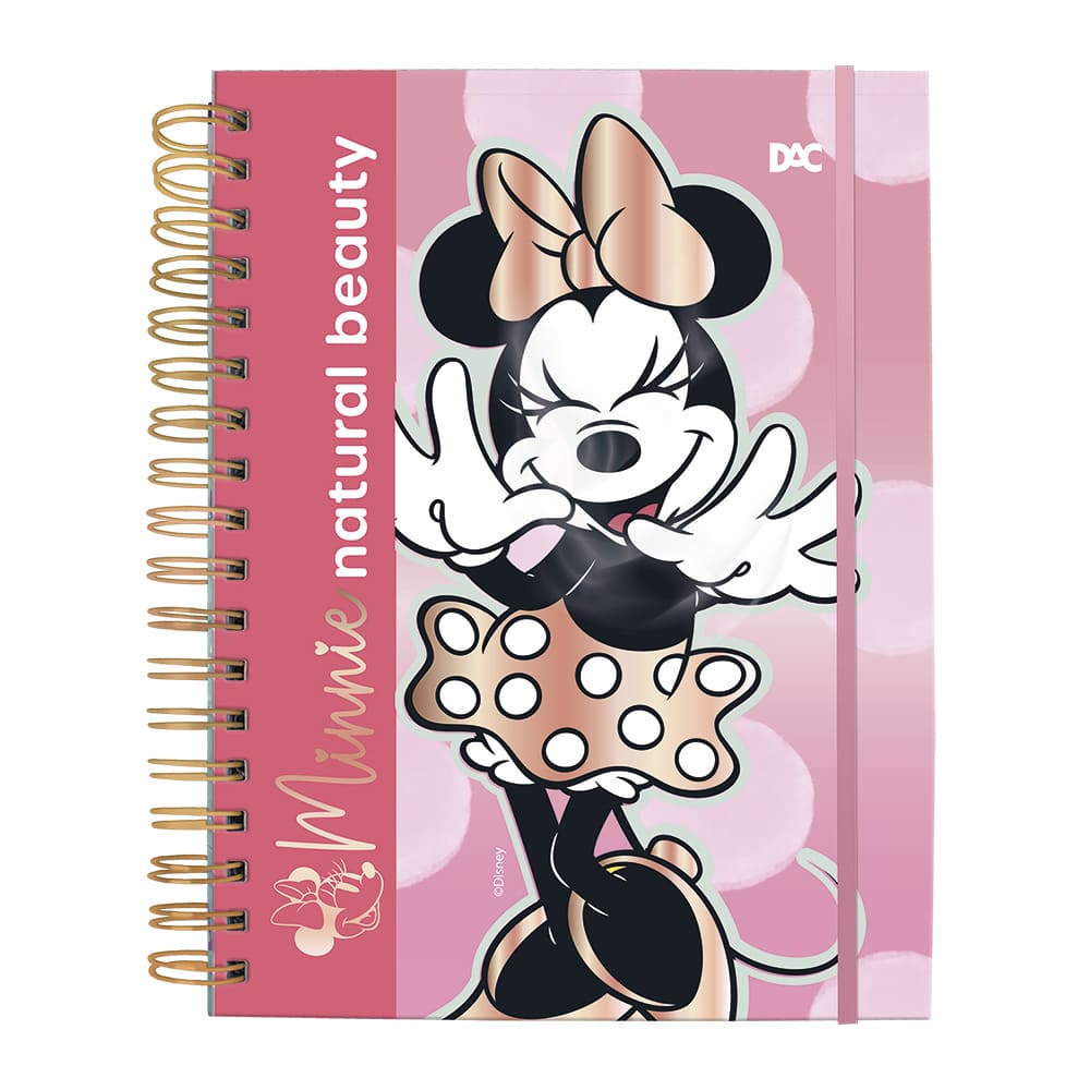 Caderno DAC Smart Universitário Disney Minnie com Folhas Reposicionáveis 90g
