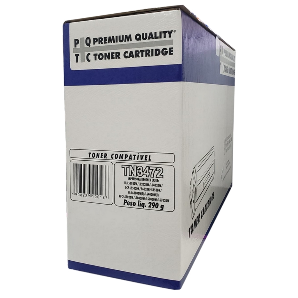 Toner Brother Preto Masterprint - TN3472, 3512 - HLL6300DW, L6400DW, L6250DN, MFCL6800DW, L6900DW, DCPL6600DW