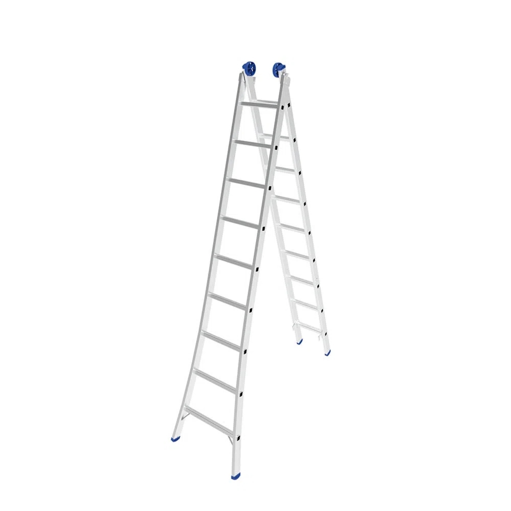 Escada de Alumínio Extensiva 2 x 9 Degraus Mor - 5205