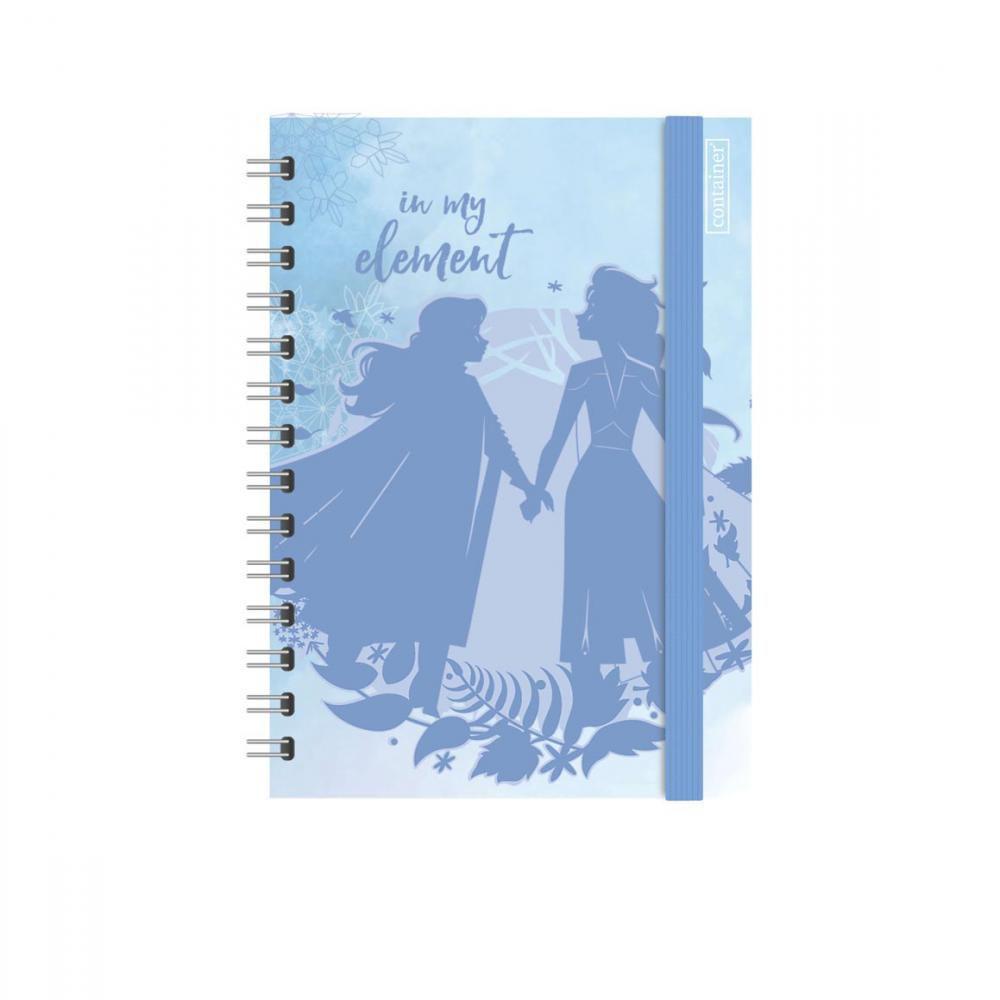 Caderno Universitário Dermiwil College Wireo Frozen 80 Folhas 1 Matéria