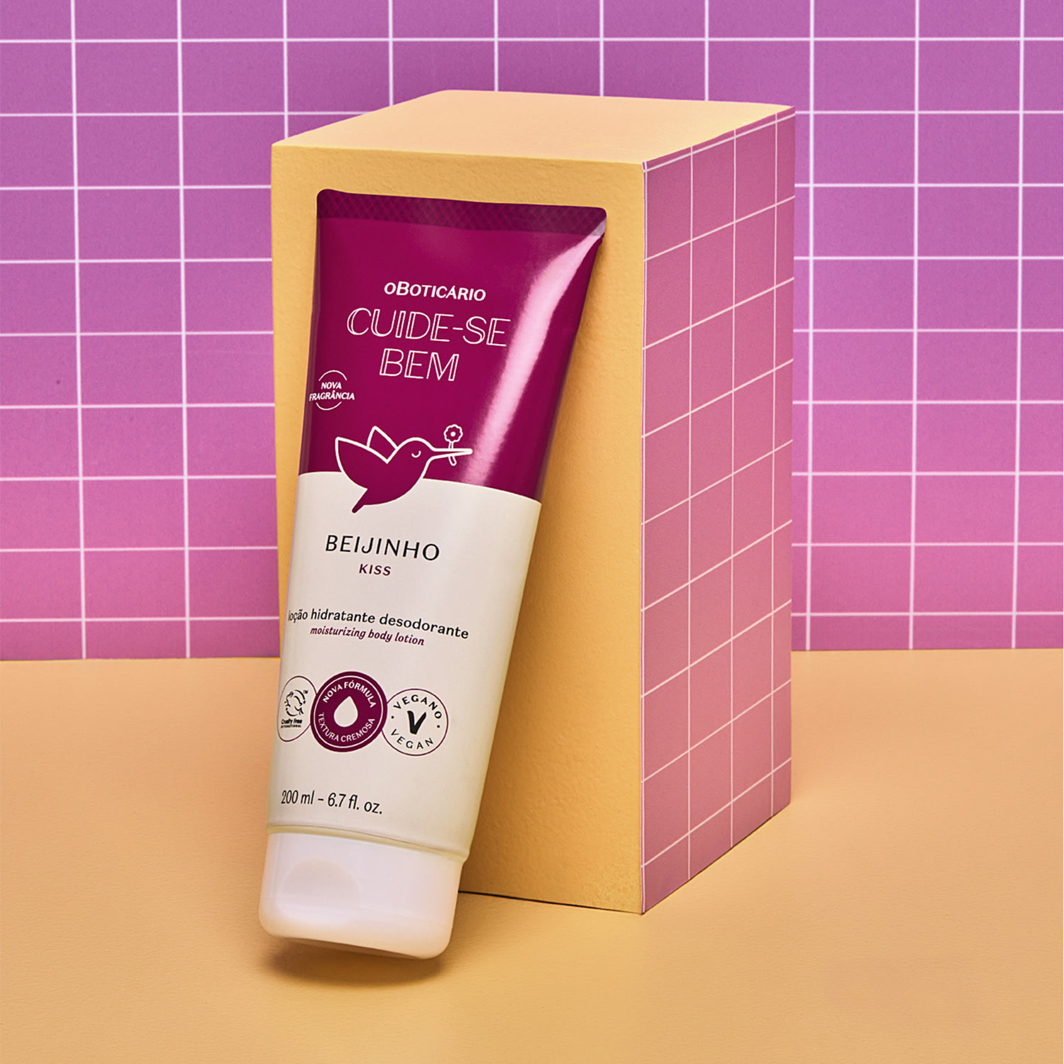 Loção Desodorante Hidratante Corporal Cuide-se Bem Beijinho 200ml