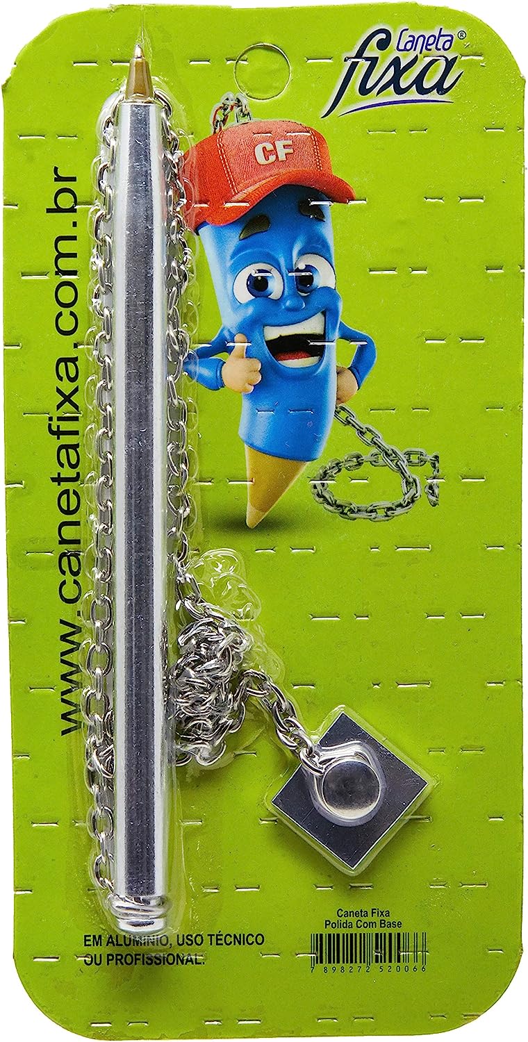 Caneta Multicolor Polida Fixa para Balcão