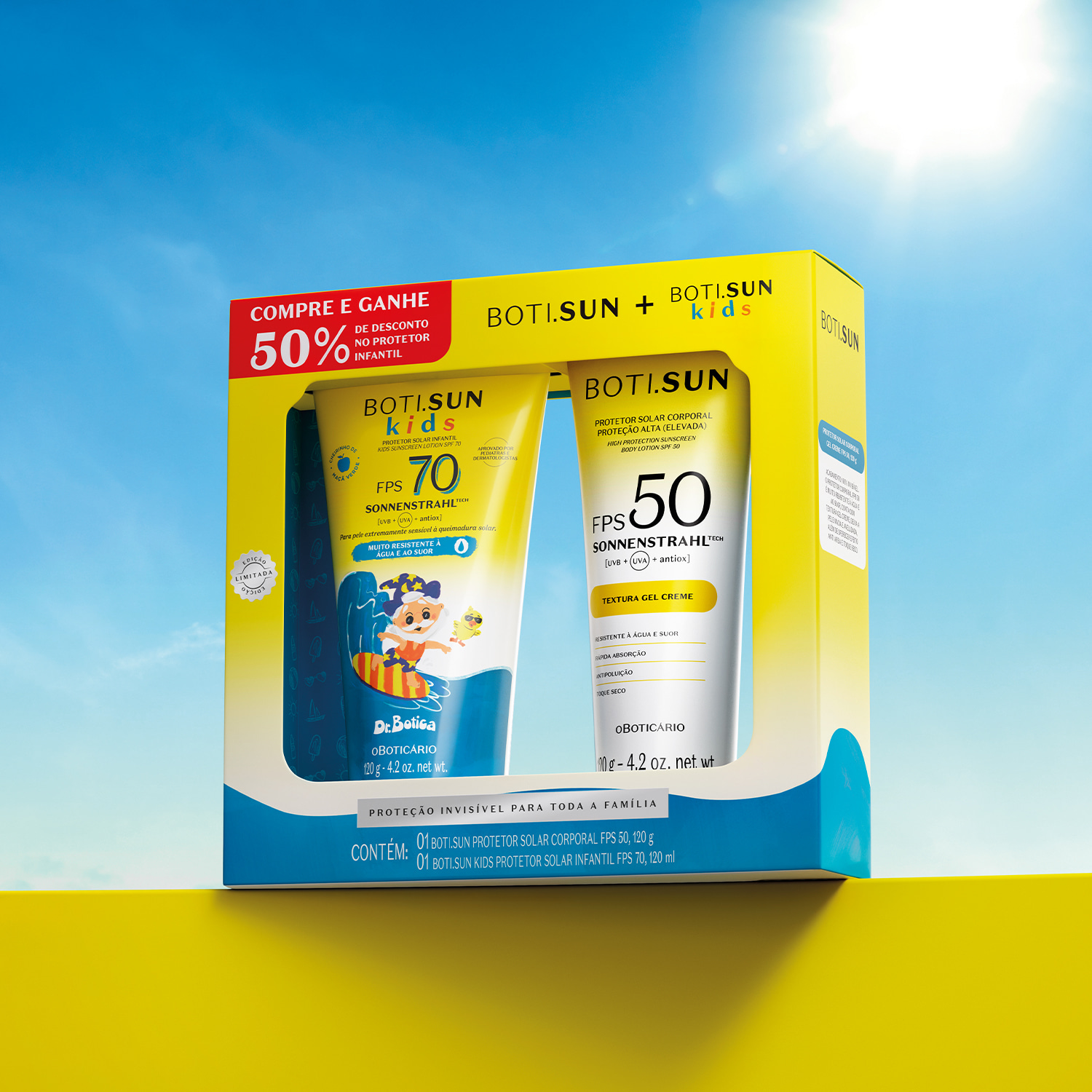 Kit Família Protetor Solar Boti.Sun Alta Proteção ( 2 itens)