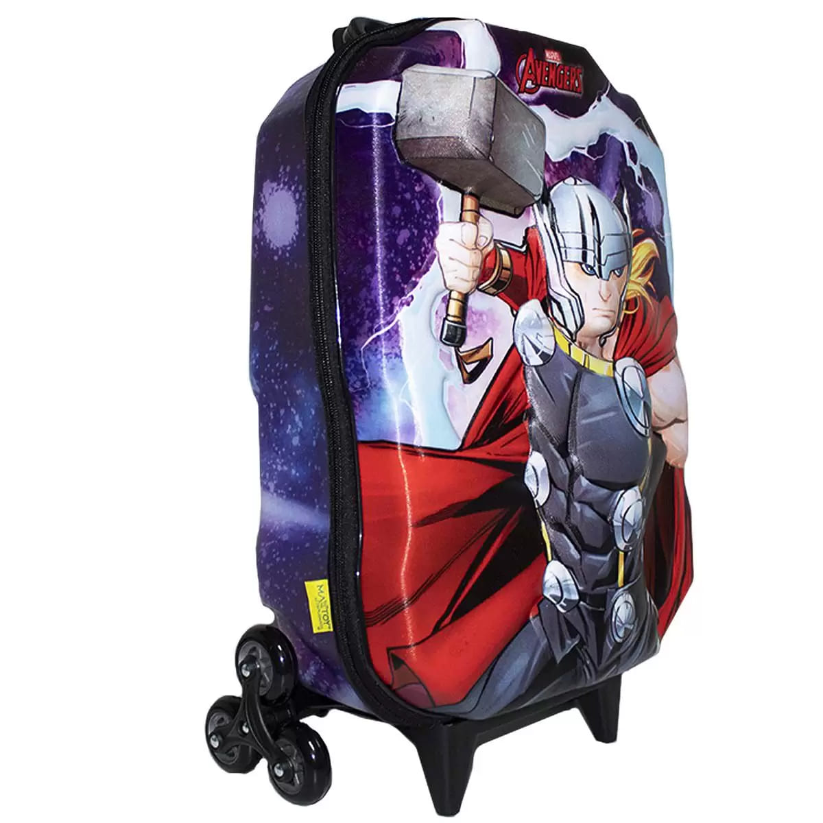 Mochila com Rodas Infantil Diplomata Avengers Thor Rodinha Tripla Grande