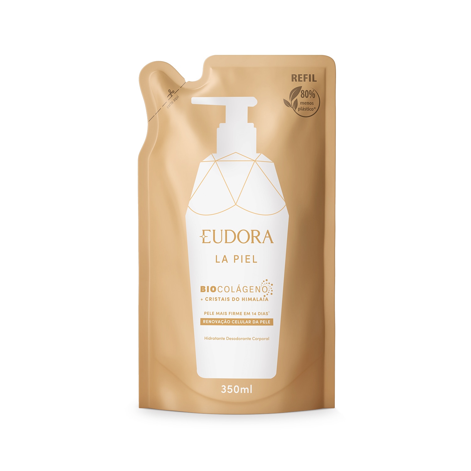 Refil Hidratante Desodorante Corporal La Piel Cristais do Himalaia 350ml