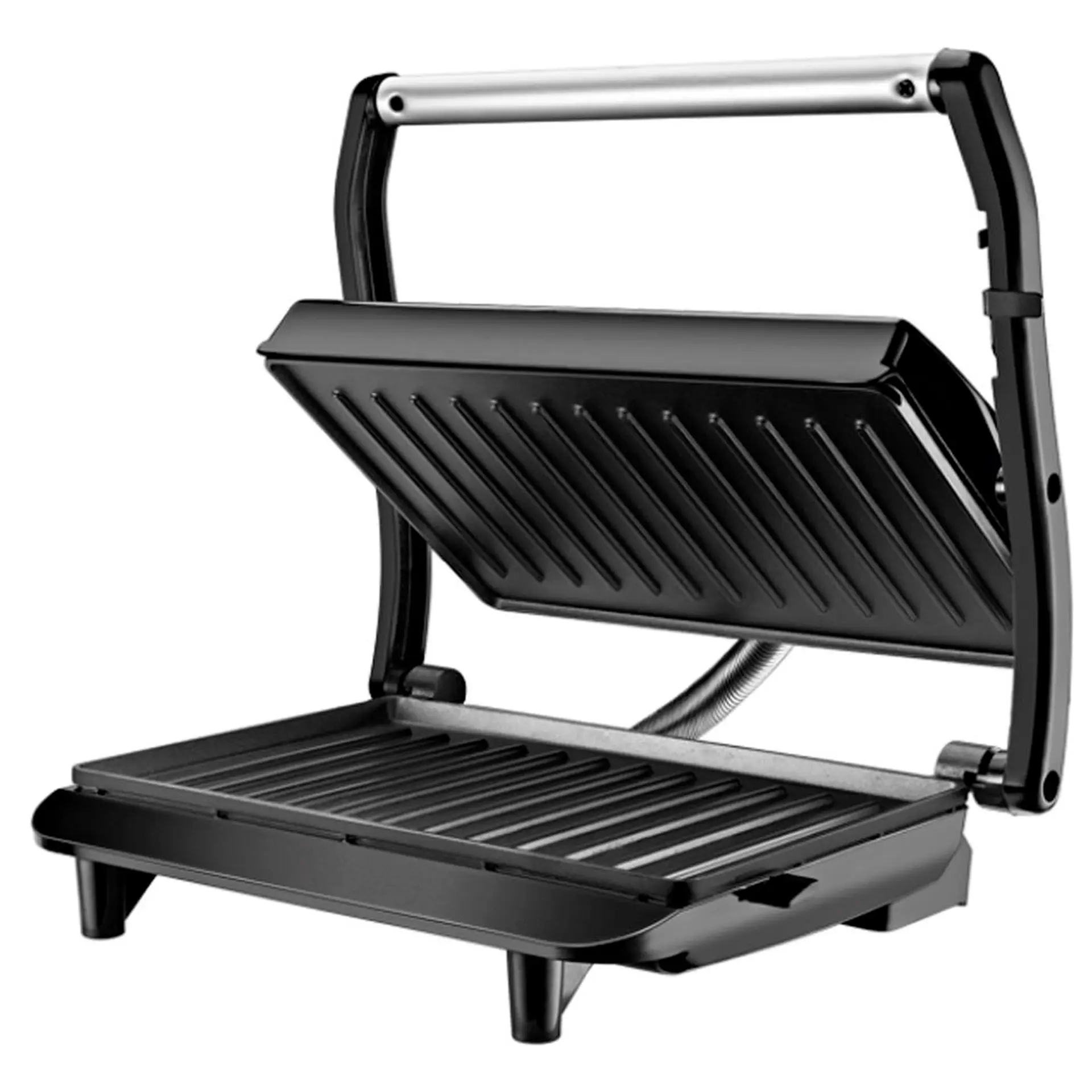 Grill Sanduicheira Elétrico Mondial Master Press Antiaderente 850W PG01 - Inox/Preto - 110 Volts