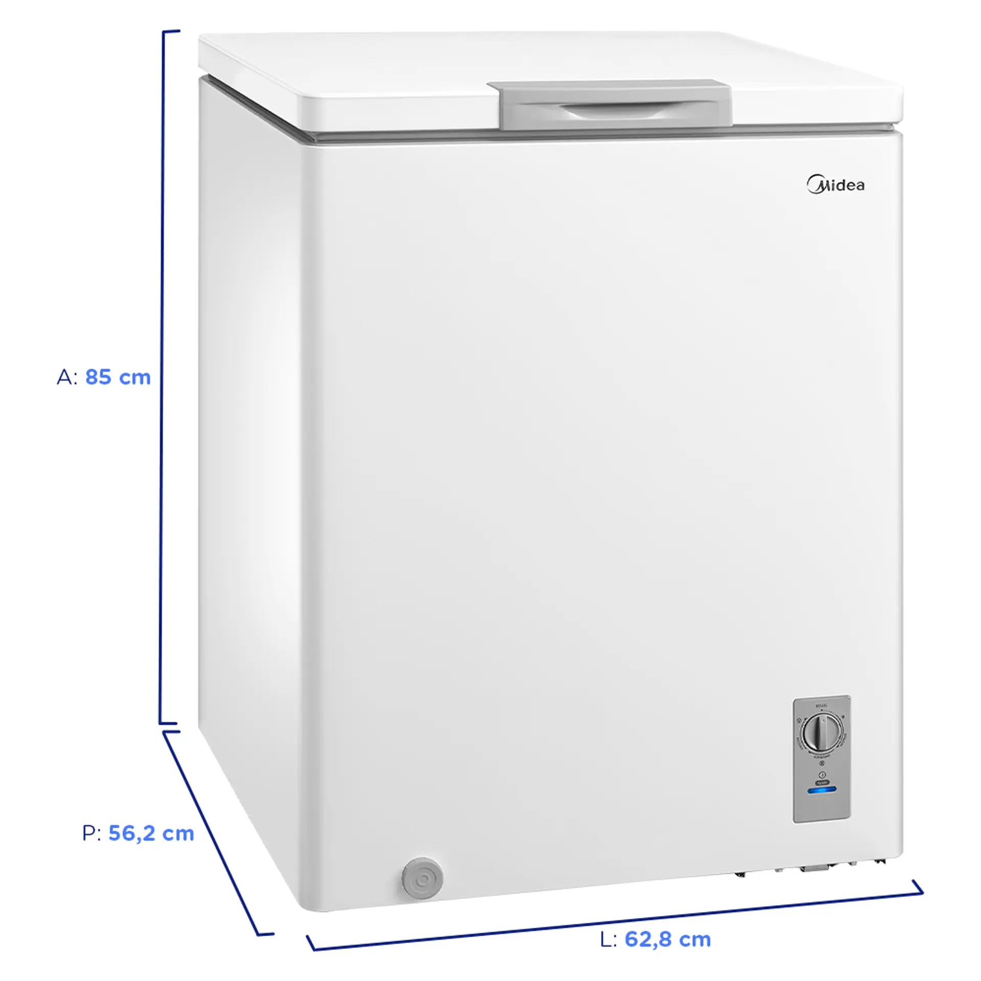 Freezer Midea 145L 1 Porta Horizontal MDRC207SLA01 - Branco - 110 Volts