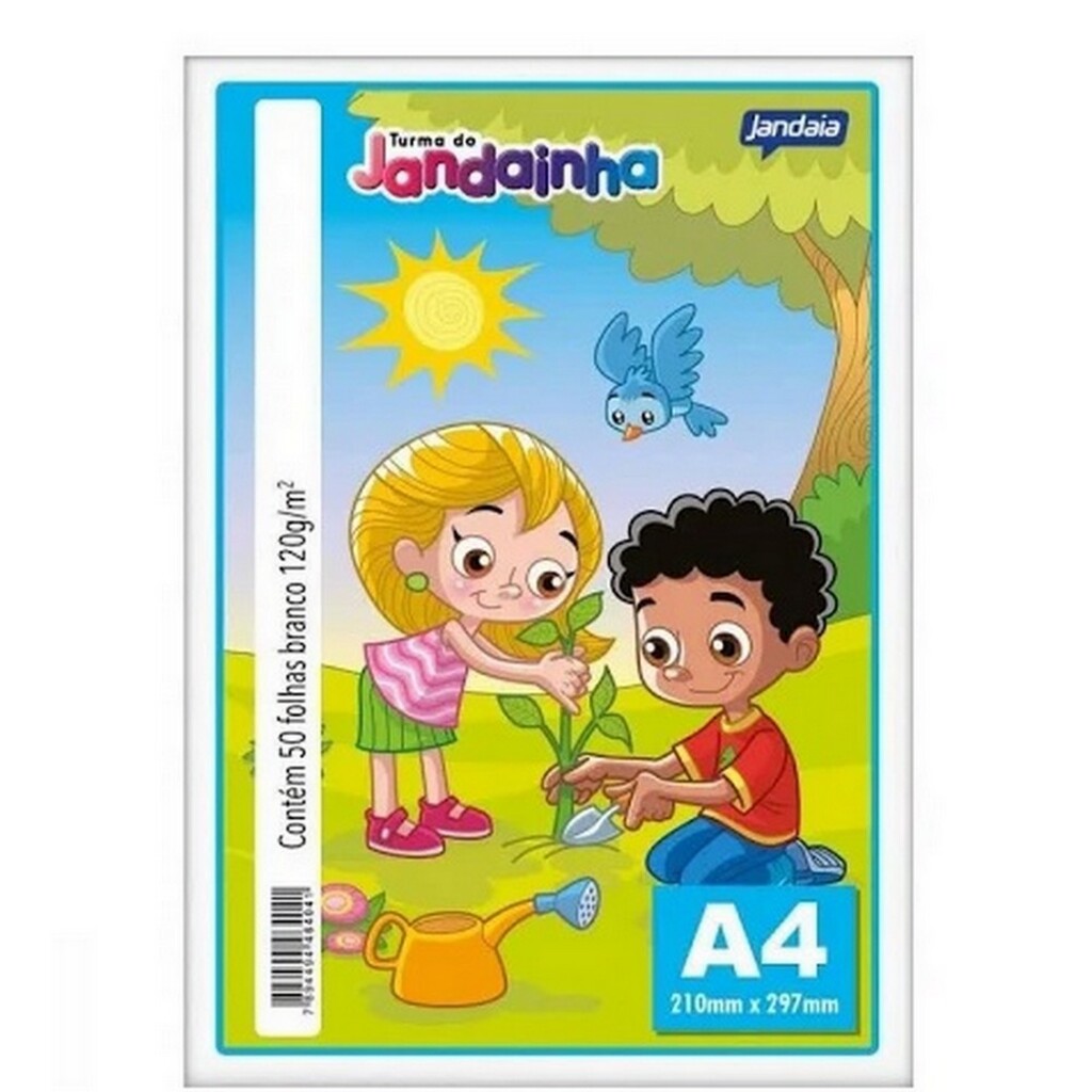 Papel A4 Branco Jandainha 120gr Resma com 50 Folhas - 55252A