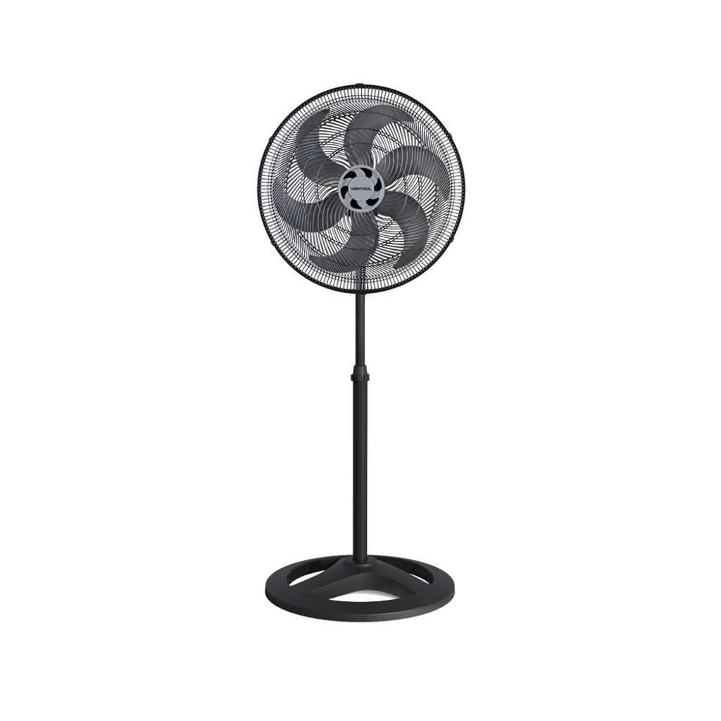 Ventilador de Coluna Ventisol Turbo 50CM 127 Volts 135 Watts 6 Pás Preto - 3852