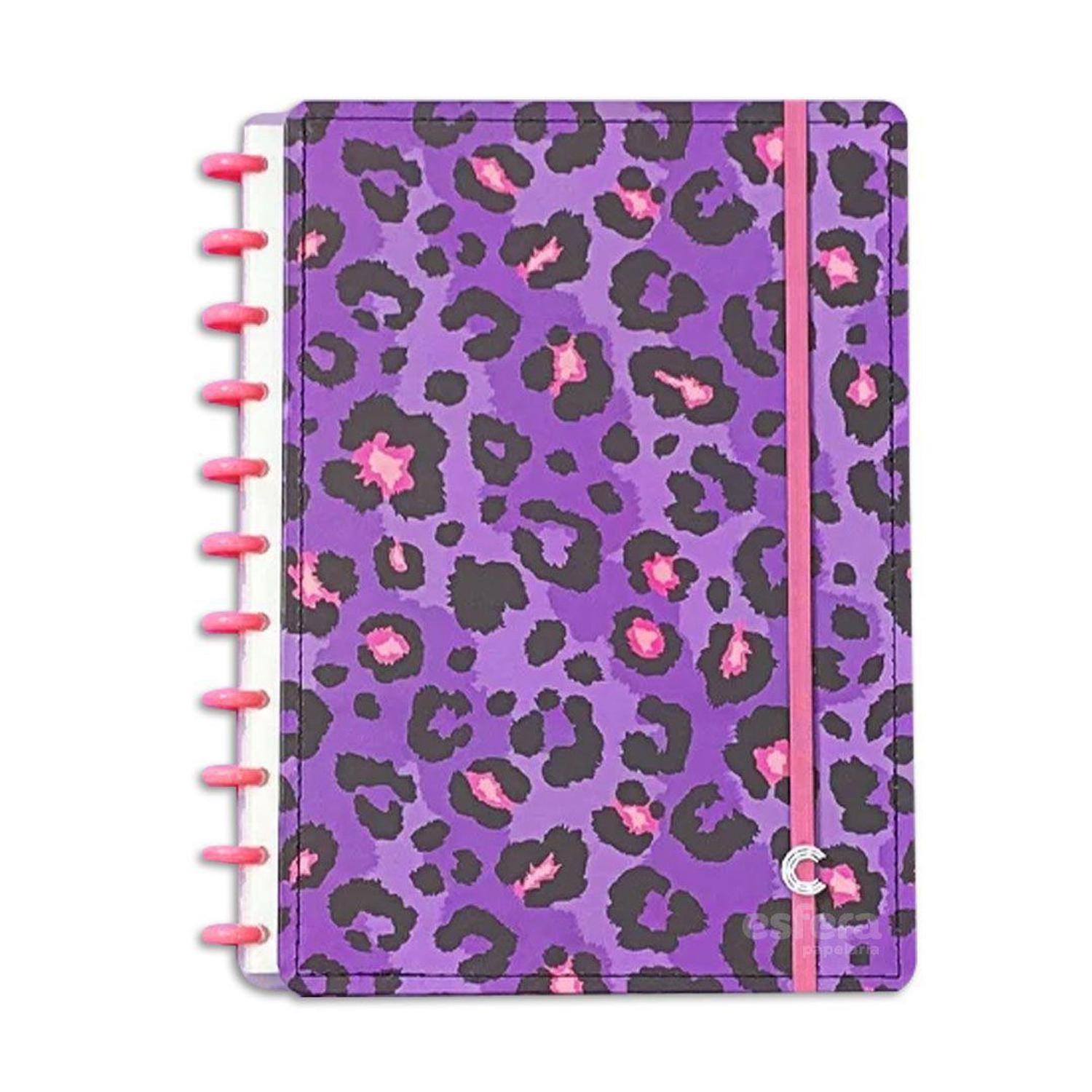 Caderno Inteligente Lilac Grande 60 Folhas com Pauta 20 Folhas sem Pauta