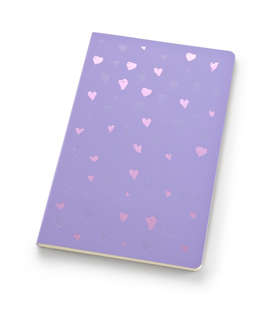 Caderneta Ótima PaperTalk Flex Pontilhado Romantic Maxi