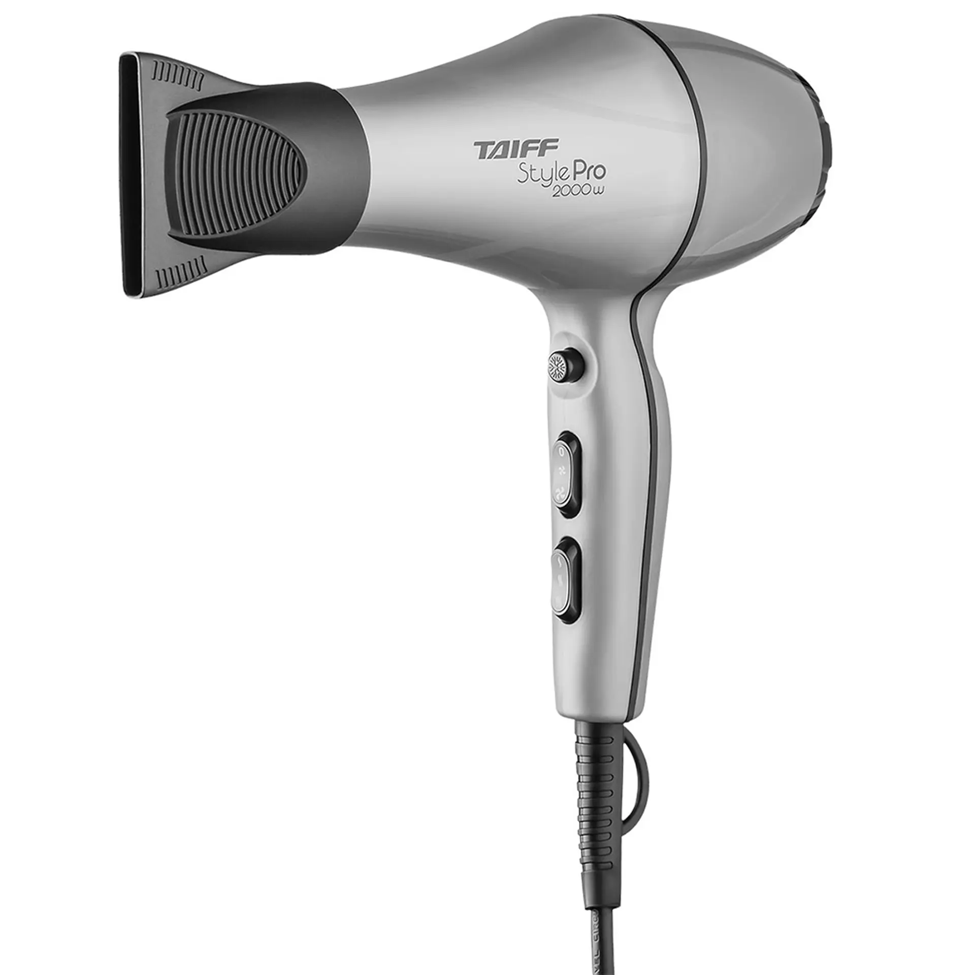 Secador de Cabelo Taiff Style Pro 2 Velocidades 3 Temperaturas 2000W - Cinza - 110 Volts