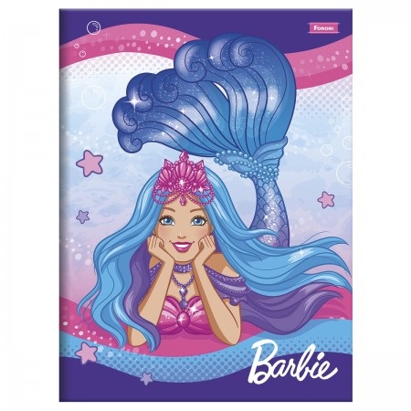 Caderno Brochura Foroni Barbie Dreamtopia Capa Dura 80 Folhas Sortido