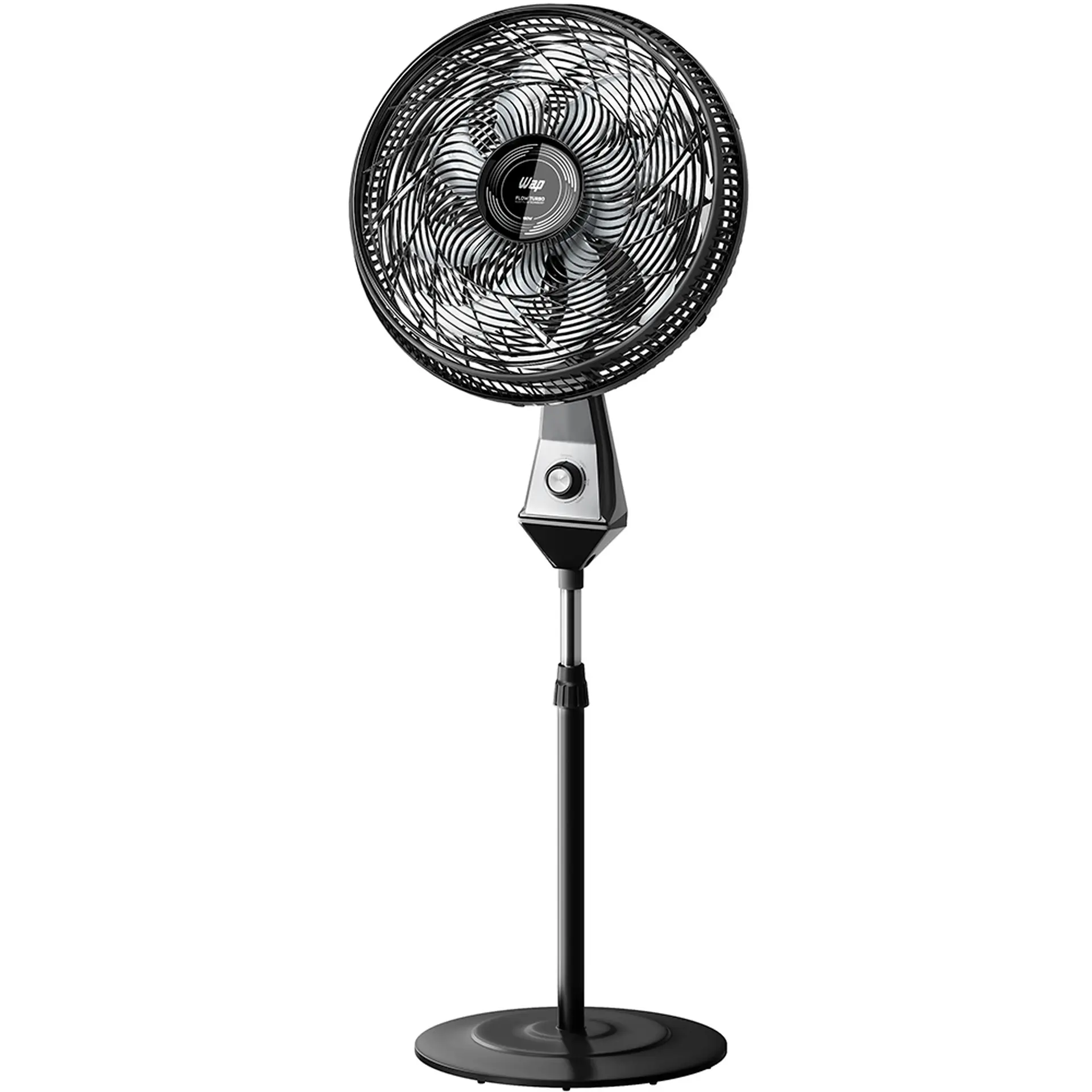 Ventilador Wap Flow Turbo 50cm 8 Pás 3 Velocidades 180W - Preto/Cinza - 110 Volts