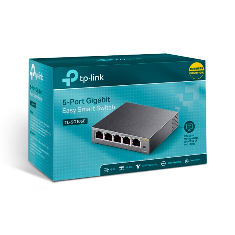 Switch Tp-Link TLSG105E 5 Portas 10/100/1000Mbps
