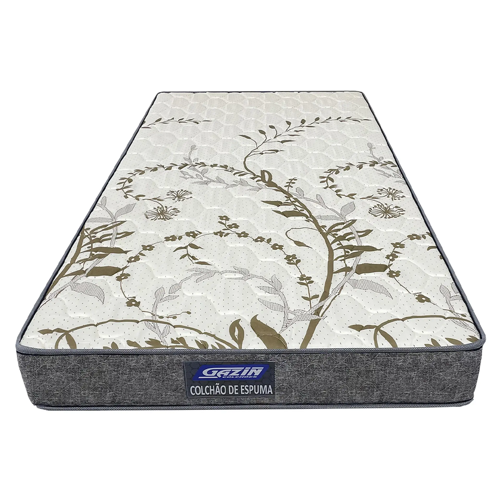 Colchão Casal de Espuma D28 Gazin Dunas 138x188 Double Face - Marrom