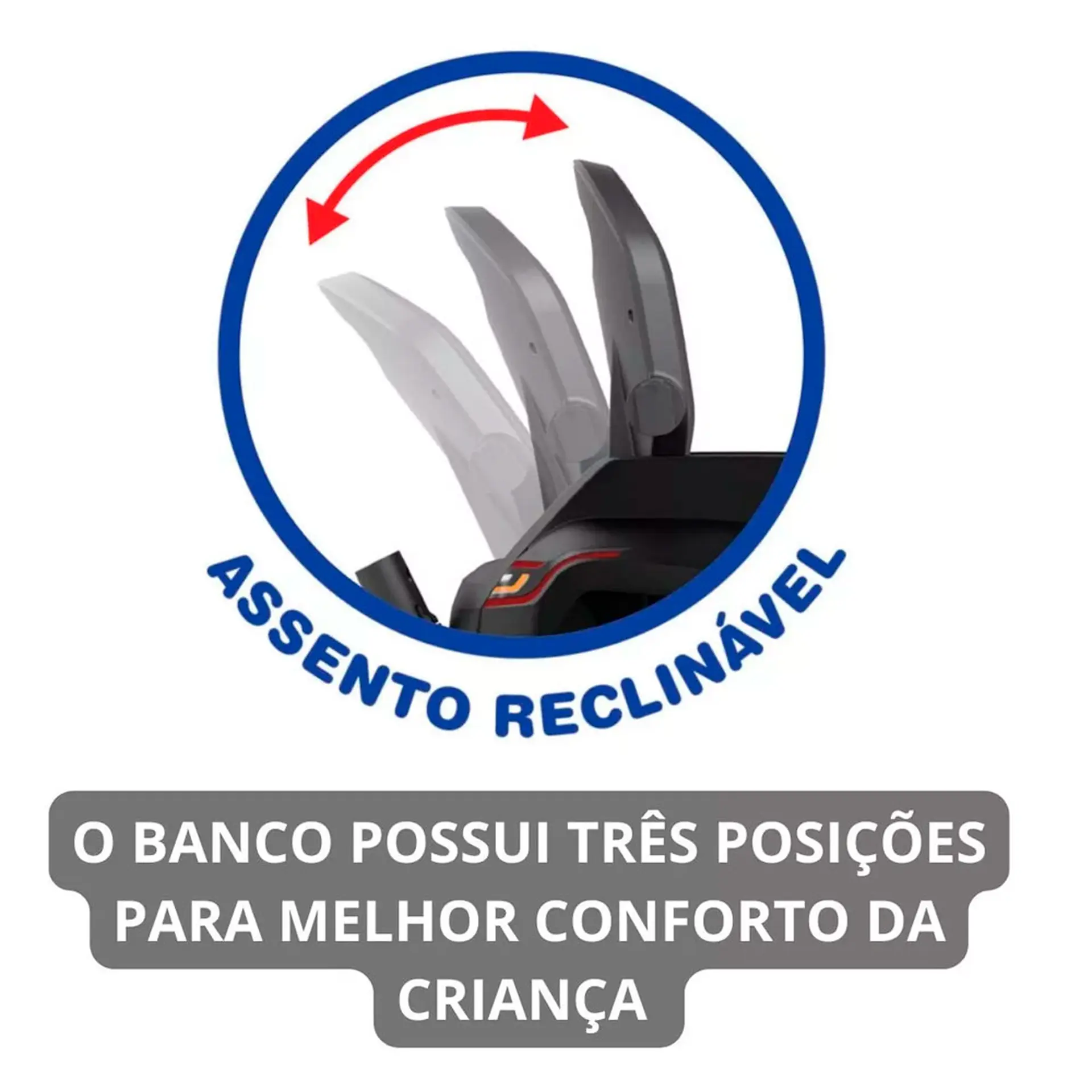 Carro de Passeio a Pedal Infantil Reclinável Bandeirante Super Banjipe - Preto
