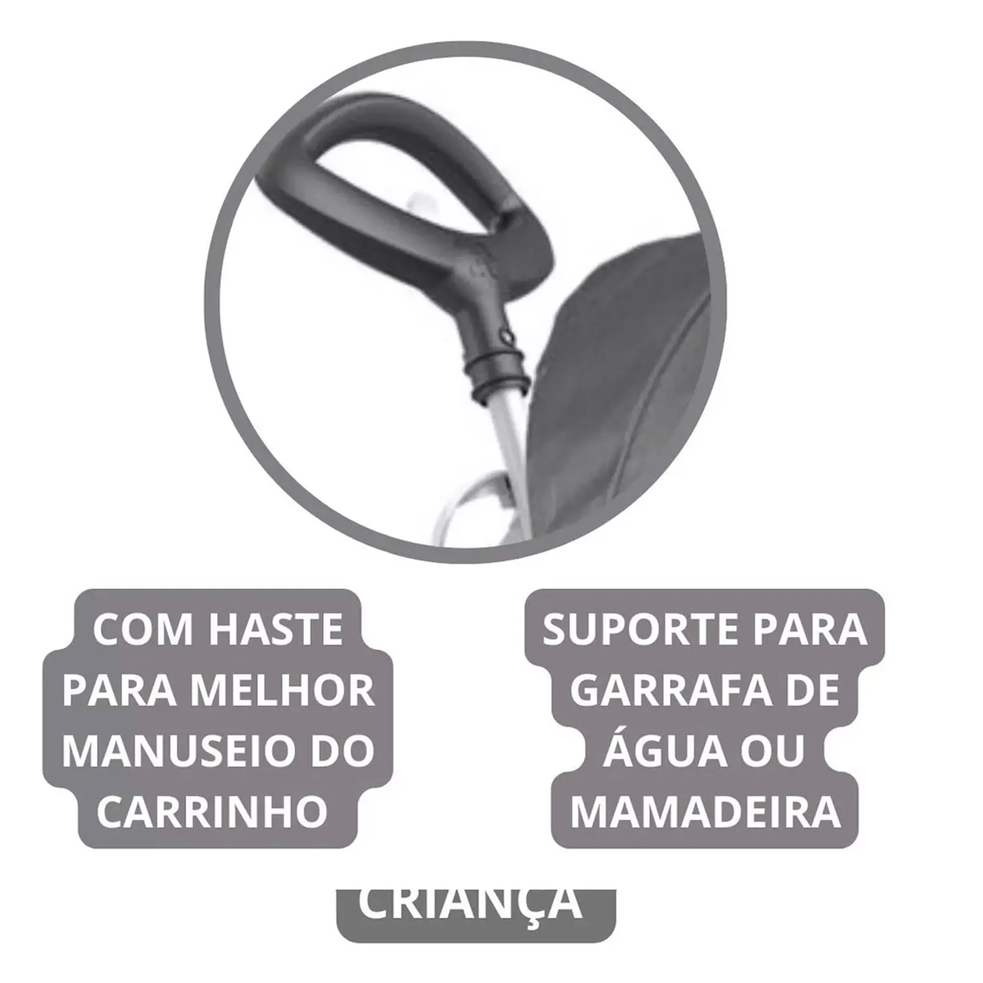 Carro de Passeio a Pedal Infantil Reclinável Bandeirante Super Banjipe - Preto