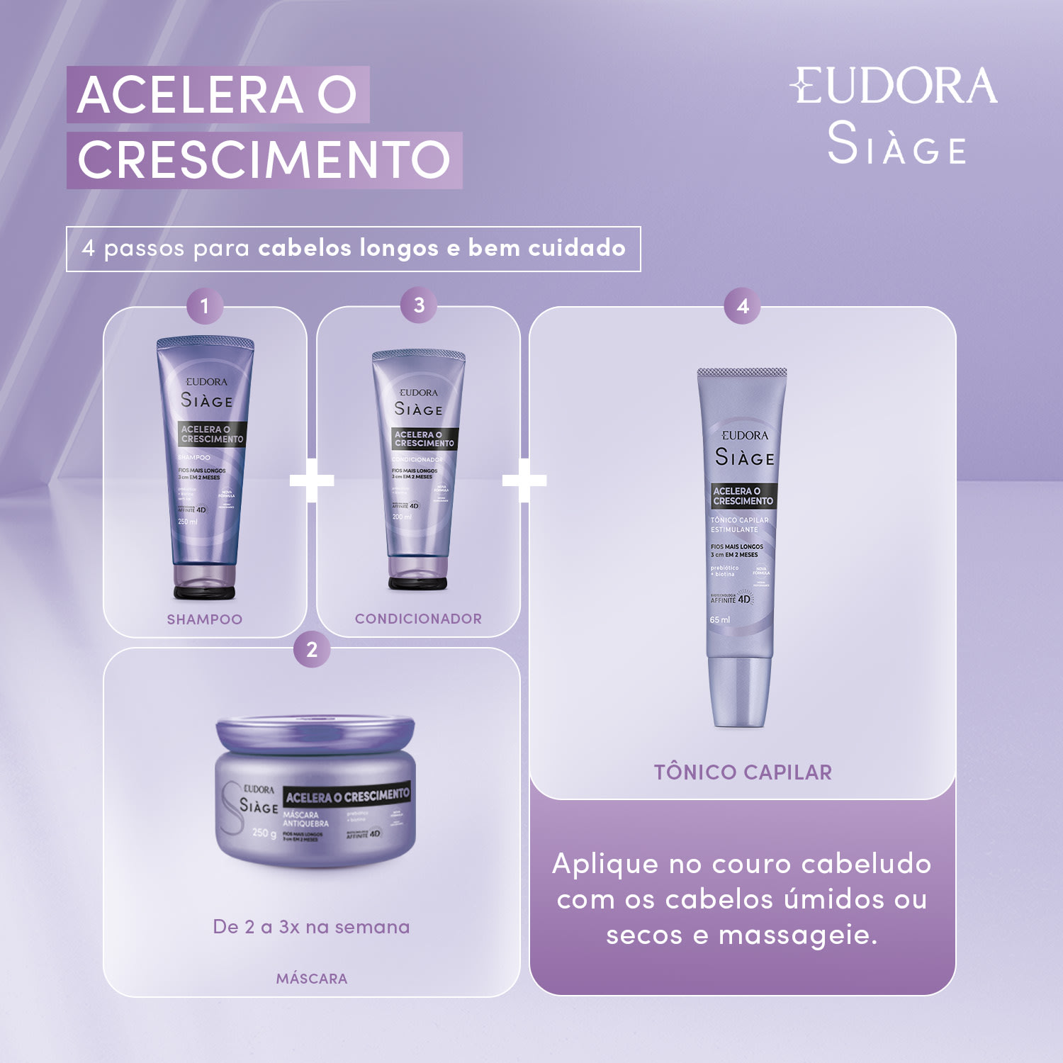 Tônico Capilar Siàge Acelera O Crescimento 65ml