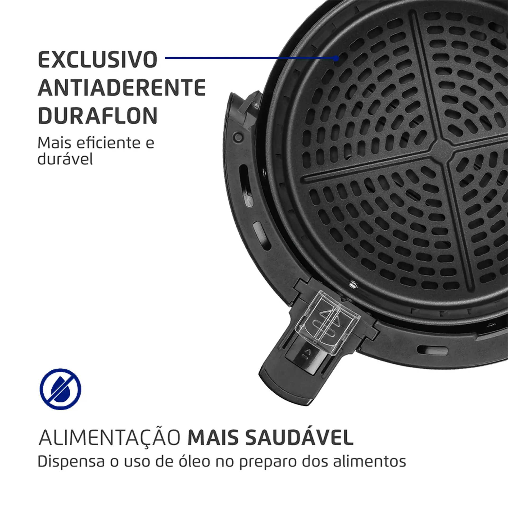 Fritadeira Elétrica Air Fryer Mondial Pratic AF-36 3,6L 1500W - Preto/Inox - 110 Volts