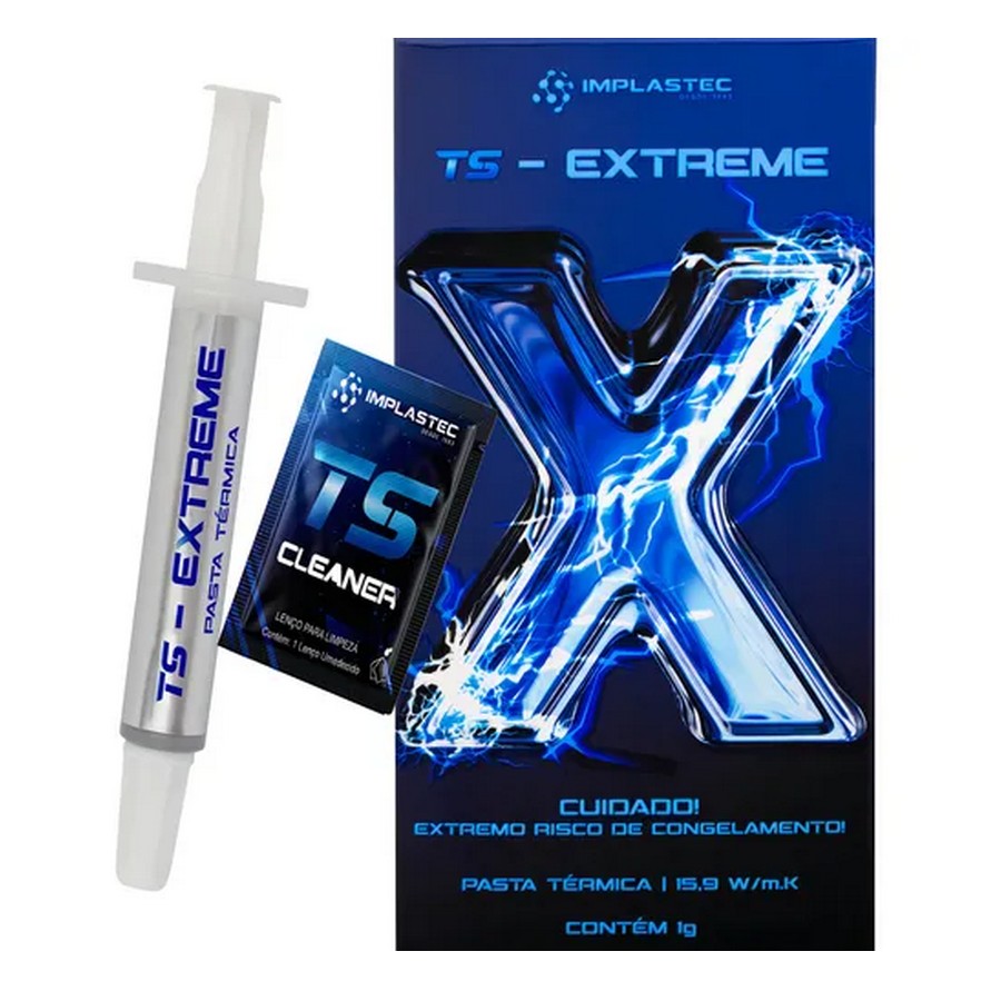 Pasta Térmica Processador Seringa TS EXTREME 1g Unitário Implastec PATSEXT1