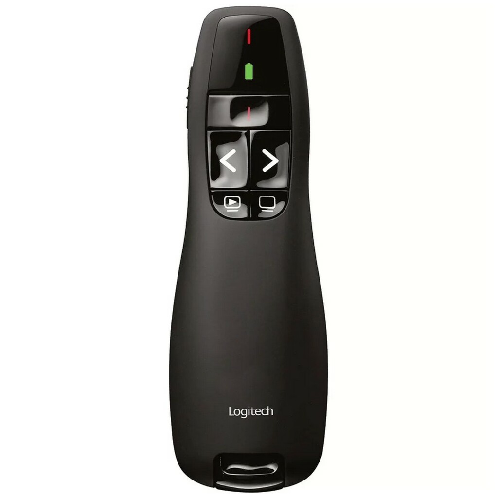 Apresentador para Projetor sem Fio com Laser até 10 Metros de Alcance Logitech - R400