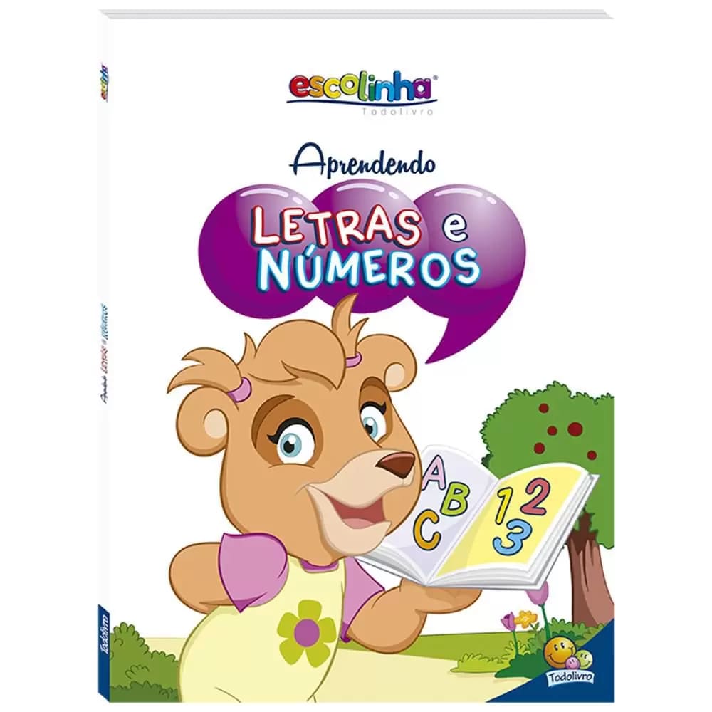 Livro Infantil Todolivro Escolinha Apredendo Letras e Números