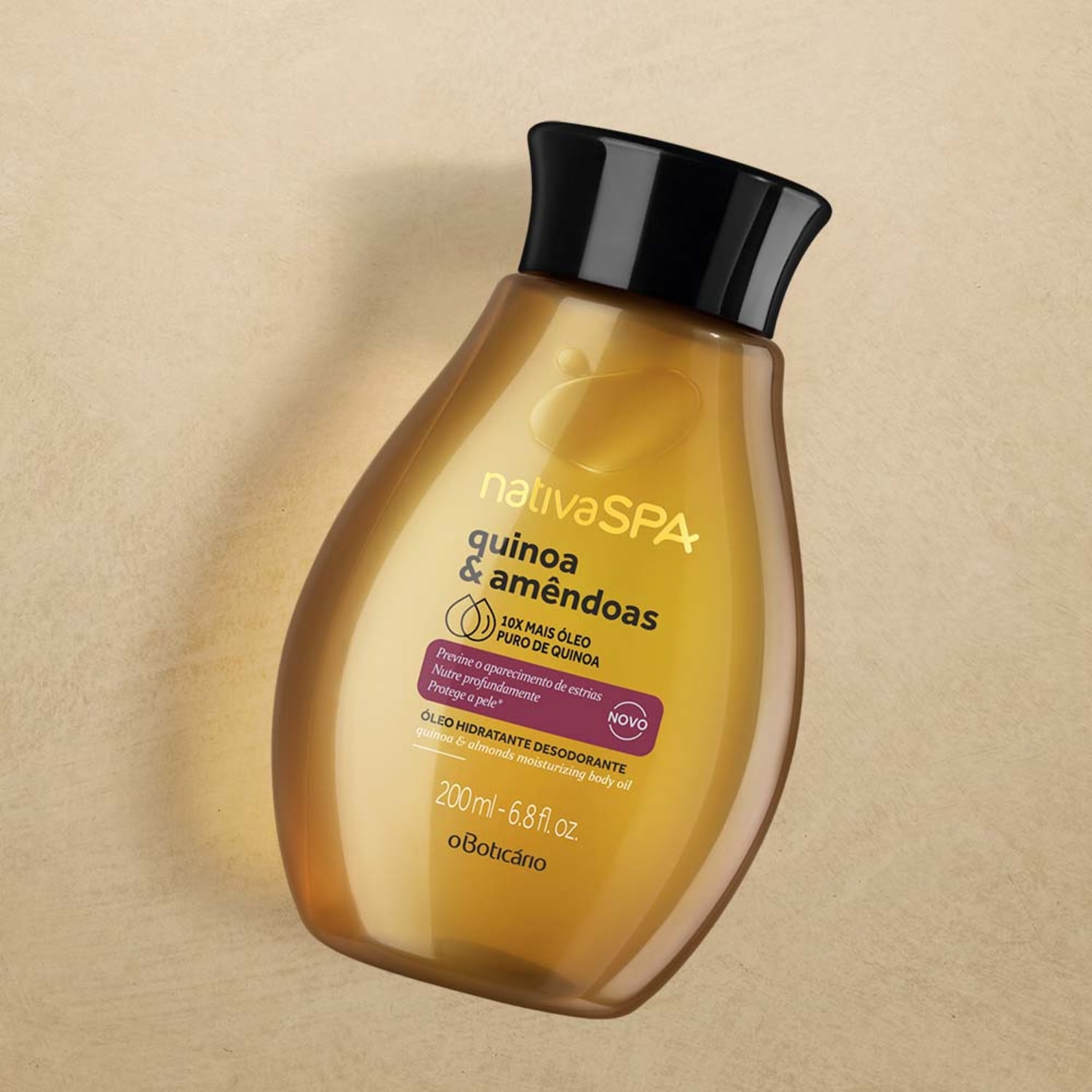 Óleo Desodorante Hidratante Corporal Nativa SPA Quinoa & Amêndoas 200ml