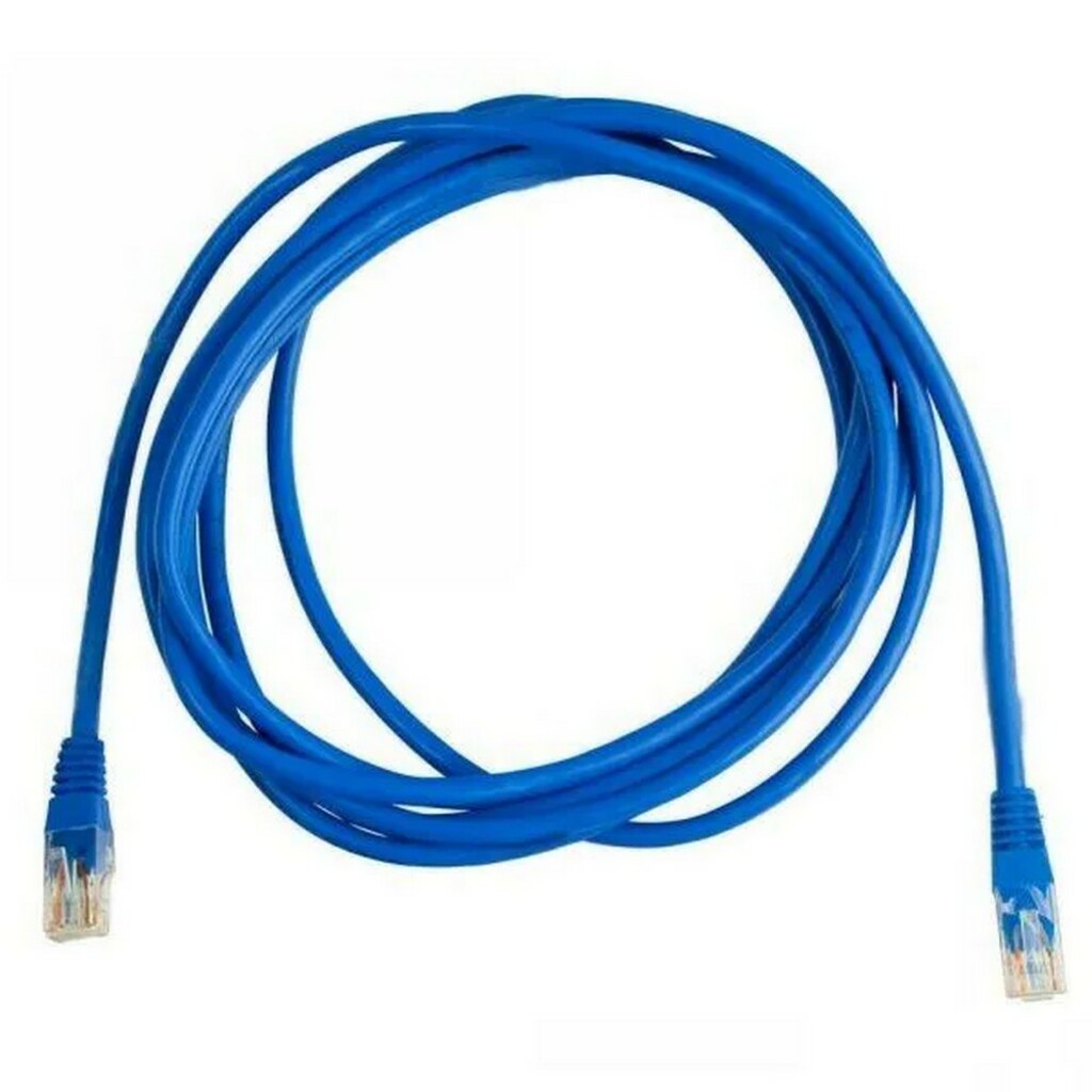 Cabo Patch Cord Cat.5 5,0 Metros Azul Pluscable PC-ETHU50BL