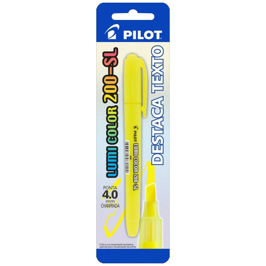 Caneta Marca Texto Amarelo Lumi Color 200-SL Unitário - Pilot - 1482002SM024AM