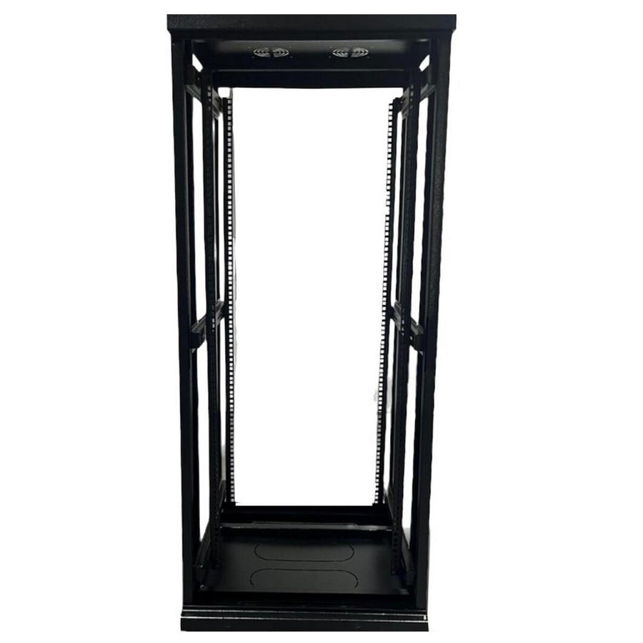 Rack Servidor Piso 44U 670mm 19 Polegadas Preto Entregue Desmontado na Caixa Fibra Metal RP44670