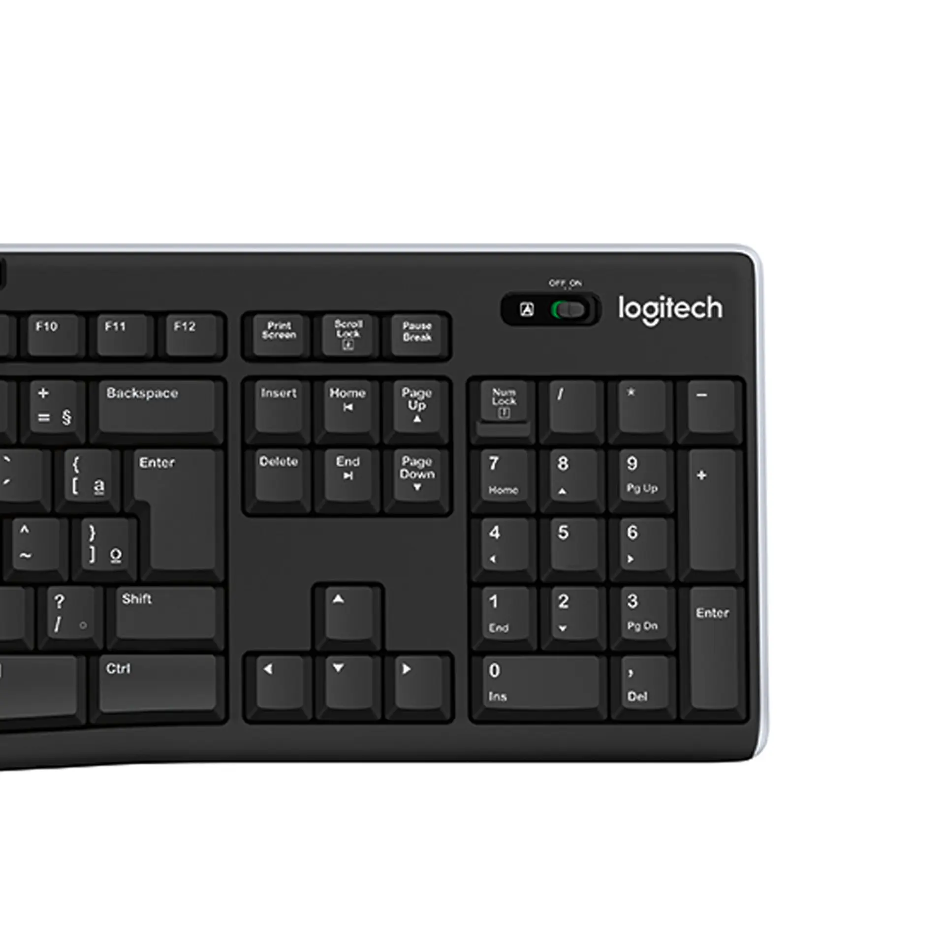 Teclado Logitech K270 Sem Fio Plug And Play ABNT2 - Preto