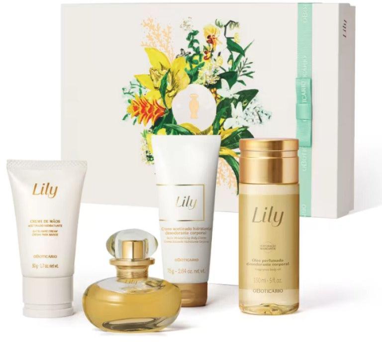 Kit Presente Dia Das Mães Lily 4 itens