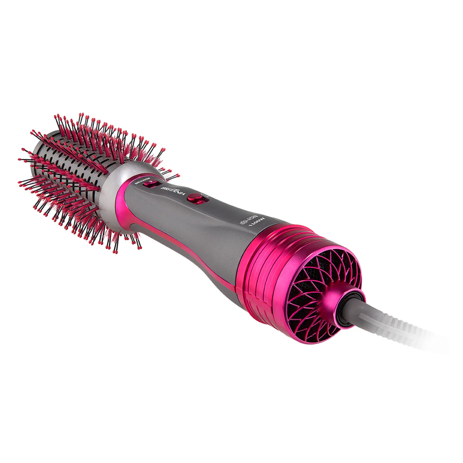 Escova Secadora Britânia 4 em 1 1300W BES26 - Rosa/Prata - Bivolt