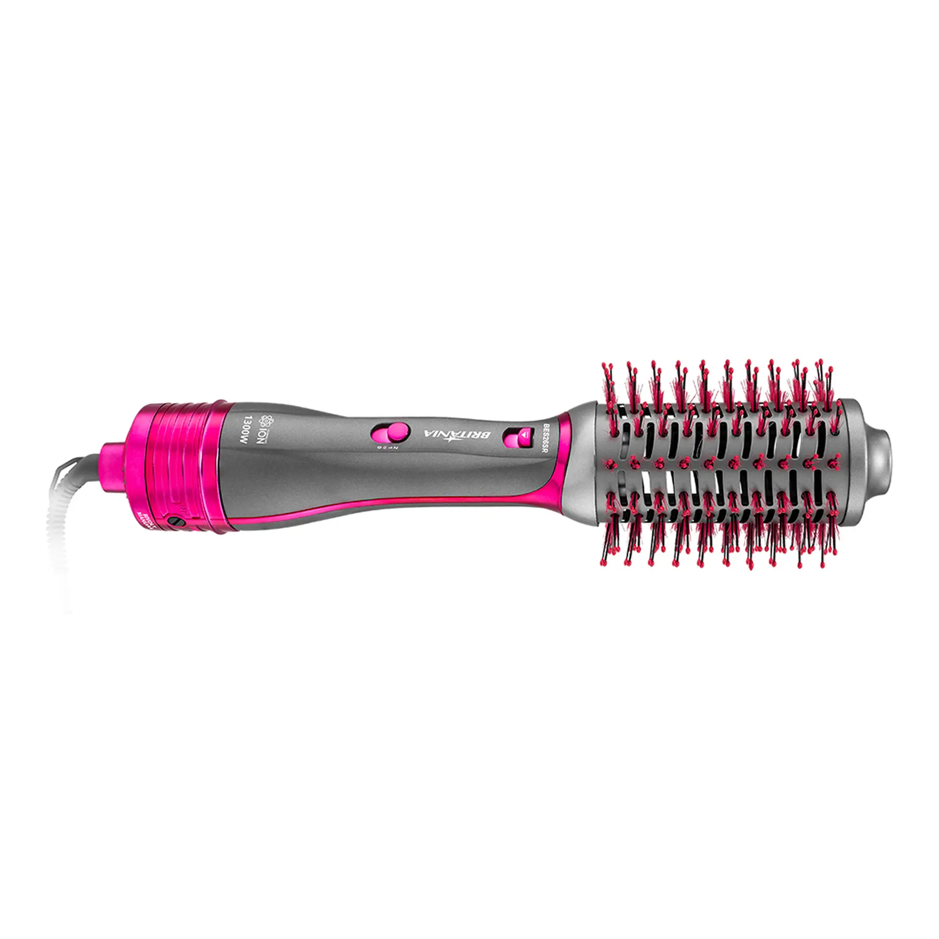 Escova Secadora Britânia 4 em 1 1300W BES26 - Rosa/Prata - Bivolt
