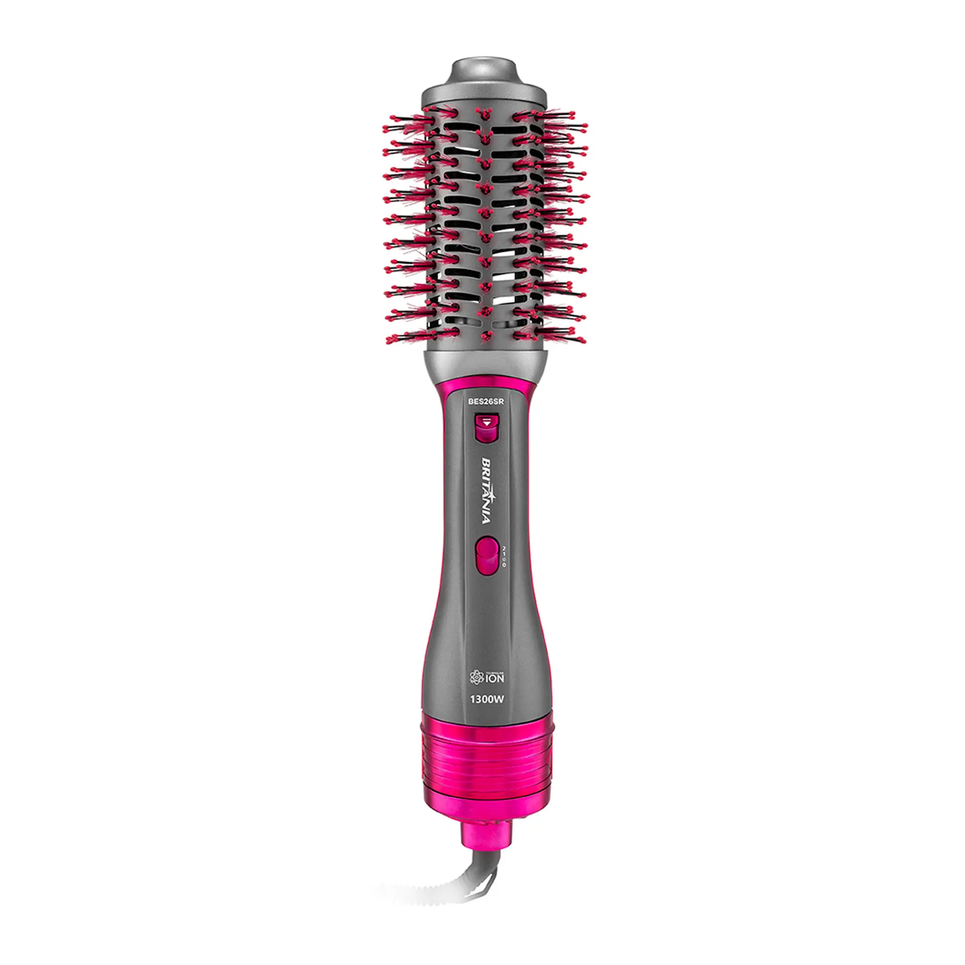 Escova Secadora Britânia 4 em 1 1300W BES26 - Rosa/Prata - Bivolt