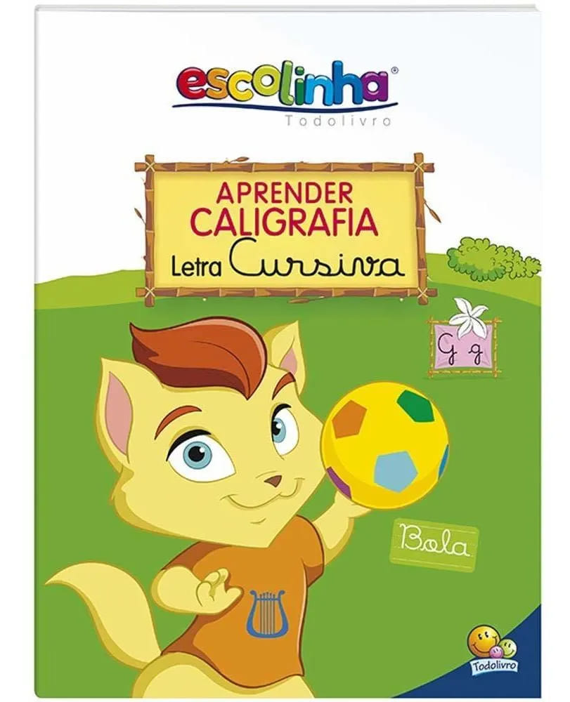 Livro Escolinha Todolivro Aprender Caligrafia Letra Cursiva
