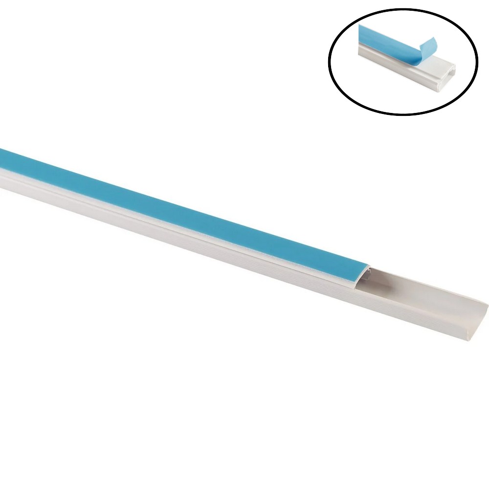 Canaleta Fechada Tramontina Barra 2m 20 x 10mm Branco Fita Dupla Face 57300112 Unitário